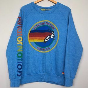 Like New AVIATOR NATION Malibu Relaxed Crew Sweatshirt